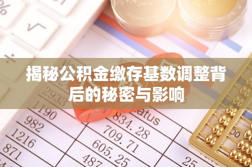 泰安揭秘公积金缴存基数调整背后的秘密与影响