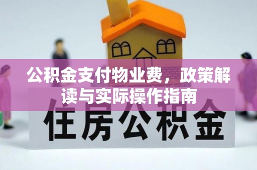 泰安公积金支付物业费，政策解读与实际操作指南