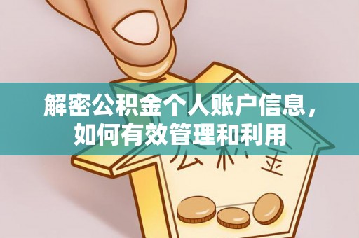 泰安解密公积金个人账户信息，如何有效管理和利用
