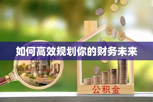 泰安如何高效规划你的财务未来