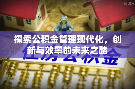 泰安探索公积金管理现代化，创新与效率的未来之路