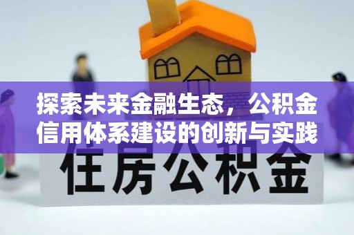 泰安探索未来金融生态，公积金信用体系建设的创新与实践