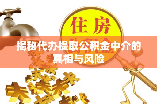 泰安揭秘代办提取公积金中介的真相与风险