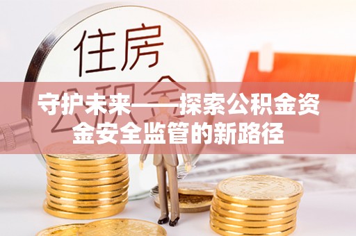 泰安守护未来——探索公积金资金安全监管的新路径