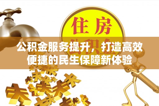 泰安公积金服务提升，打造高效便捷的民生保障新体验