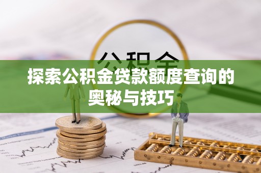 泰安探索公积金贷款额度查询的奥秘与技巧