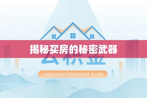 泰安揭秘买房的秘密武器