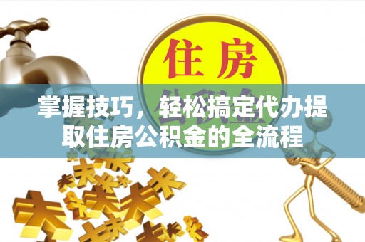 泰安掌握技巧，轻松搞定代办提取住房公积金的全流程