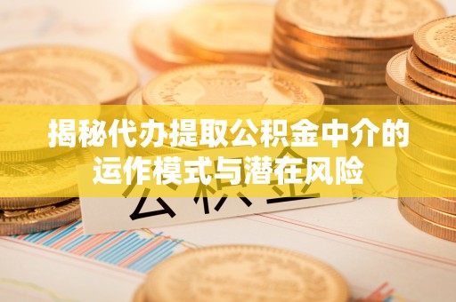 泰安揭秘代办提取公积金中介的运作模式与潜在风险