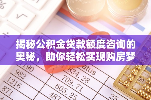 泰安揭秘公积金贷款额度咨询的奥秘，助你轻松实现购房梦想