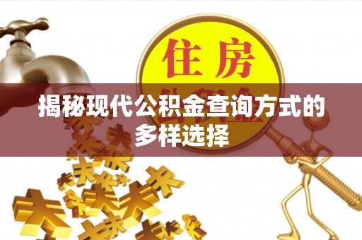 泰安揭秘现代公积金查询方式的多样选择