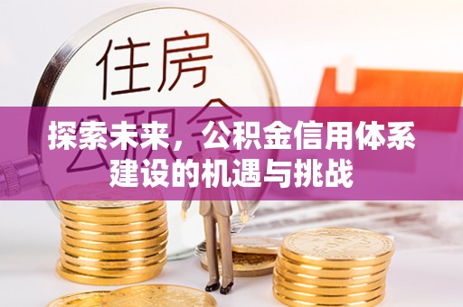 泰安探索未来，公积金信用体系建设的机遇与挑战