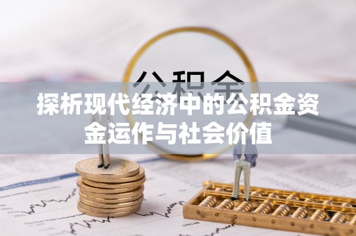 泰安探析现代经济中的公积金资金运作与社会价值