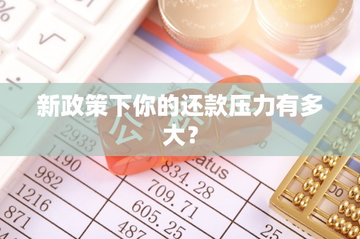 泰安新政策下你的还款压力有多大？